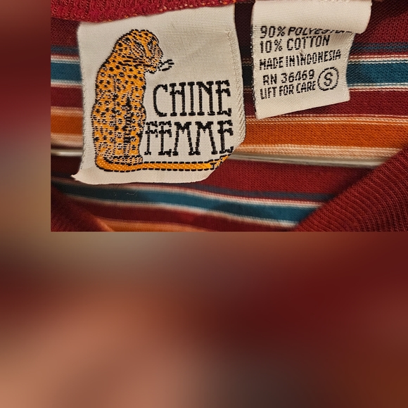 Vintage Chine Femme size SMALL Sm women's shirt - Picture 10 of 10